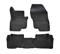 NORM LINERS 3D Tapis de Sol en Caoutchouc TPE pour Mitsubishi Eclipse Cross PHEV Depuis 2021 4pcs, sur Mesure, Bord Haut, Noir, Antidérapant, Toutes Saisons, sans Odeur