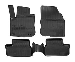 NORM LINERS 3D Tapis de Sol en Caoutchouc TPE pour Peugeot 2008 2013-2018, sur Mesure, Bord Haut, Noir, Antidérapant, Toutes Saisons, sans Odeur