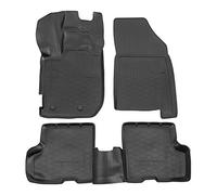 Norm Liners | Tapis De Sol en Caoutchouc TPE Toutes Saisones pour Duster 2 2017-2024 (avec boîte), 4pcs, Bord Haut, Noir, Antidérapant