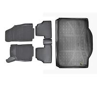 Norm Liners | Tapis en Caoutchouc TPE Tous Temps + Kit Bac de Coffre pour Mokka/Mokka X AB 2012, Bord Haut, Noir, Antidérapant, Toutes Saisons