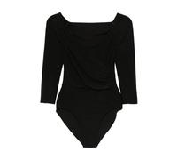 Norma Kamali - Body drapé - Femme - Tops - Noir - Taille: 38 FR