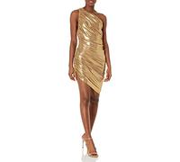 Norma Kamali Courte Diana Robe de soirée décontractée, doré, M Femme