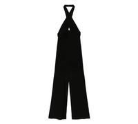 Norma Kamali - Croix Halter Jumpsuit - Femme - Combinaisons et Ensembles - Noir - Taille: 38 FR
