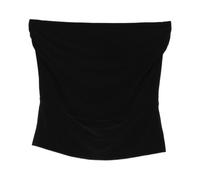 Norma Kamali, Femme, Tops, Noir, Taille: 36 FR Haut sans Manches Froncé