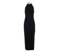 Norma Kamali - Halter Long Dress W/ Side Slit - Femme - Robes - Noir - Taille: 36 FR