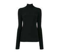 Norma Kamali - Pull Noir Slim-Fit à Col Roulé - Femme - Tops - Noir - Taille: 42 FR