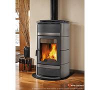 Norma S Idro D.S.A. 20kW Poêle à bois hydraulique gris agate