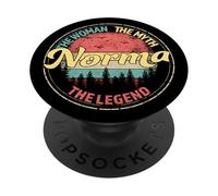 Norma The Woman The Myth The Legend Nom personnalisé PopSockets PopGrip Adhésif