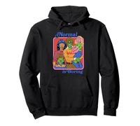 Normal is Boring Monsters Sarcastic Retro Funny Adult Humor Sweat à Capuche