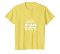 Normal Isn't Coming Back Jésus is - Christian Faith T-Shirt, Enfant, Citron, 12 Ans
