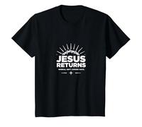 Normal Isn't Coming Back Jésus is - Christian Faith T-Shirt, Enfant, Noir, 3 Ans