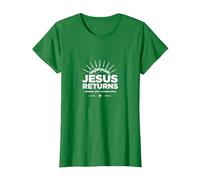 Normal Isn't Coming Back Jésus is - Christian Faith T-Shirt, Femme, Vert Kelly, 3XL
