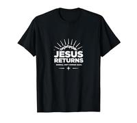 Normal Isn't Coming Back Jésus is - Christian Faith T-Shirt, Homme, Noir, XL