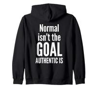 Normal n'est Pas l'objectif Authentique est la Sensibilisation à la neurodiversité Sweat à Capuche