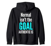 Normal n'est Pas l'objectif Authentique est la Sensibilisation à la neurodiversité Sweat à Capuche