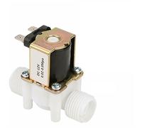 Normalement ouvert 1/2quot; Électrovanne d'entrée d'eau DC12V DC24V, vanne magnétique en plastique, interrupteur de contrôle pression 0.02-0,8 MPa, longueur 65mm, 1 pièces(DC12V-NORMALLY CLOSED)