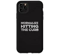 Normaliser Hitting The Curb Bad Driver Funny Meme Gen Z Joke Coque pour iPhone 11 Pro Max