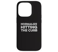 Normaliser Hitting The Curb Bad Driver Funny Meme Gen Z Joke Coque pour iPhone 14 Pro