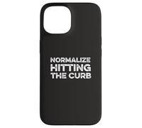Normaliser Hitting The Curb Bad Driver Funny Meme Gen Z Joke Coque pour iPhone 15