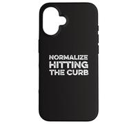 Normaliser Hitting The Curb Bad Driver Funny Meme Gen Z Joke Coque pour iPhone 16
