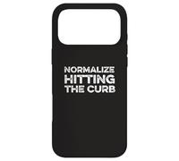Normaliser Hitting The Curb Bad Driver Funny Meme Gen Z Joke Coque pour iPhone 17 Pro Max