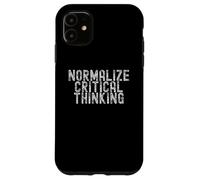 Normalize Critical Thinking Libertarian Apparel Coque pour iPhone 11