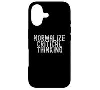 Normalize Critical Thinking Libertarian Apparel Coque pour iPhone 17