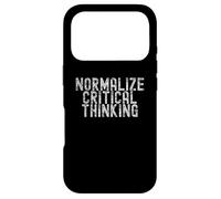 Normalize Critical Thinking Libertarian Apparel Coque pour iPhone 17 Pro