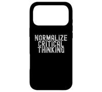 Normalize Critical Thinking Libertarian Apparel Coque pour iPhone 17 Pro Max