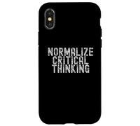 Normalize Critical Thinking Libertarian Apparel Coque pour iPhone X/XS
