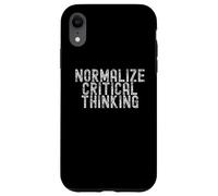 Normalize Critical Thinking Libertarian Apparel Coque pour iPhone XR