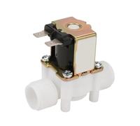 Normally Open 1/2" Water Inlet Solenoid Valve DC12V/24V Plastic Magnetic valve Pressure Control Switch 0.02-0.8MPa 65mm Length(DC24V_NORMALLY CLOSED)