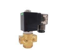 Normally Open 16bar Brass High Temperature Steam 2 Way Solenoid Valve 1/8 Inch 12V DC 2.5mm FKM Direct Acting(DC12V)