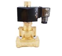Normally Open 16bar Brass High Temperature Steam 2 Way Water Solenoid Electric Air Valve 1 Inch 24V DC Orifice 25mm PTFE(DC12V)