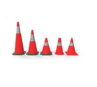 Normaluz BA10150 - Señalización Homologada Cono RigidoTrafico con Banda Reflectante, 50 cm