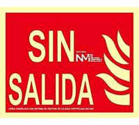 Normaluz NM RD01100 Signe "Sans sortie", 20 x 25 cm, Rouge