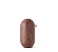 Norman Copenhagen Little Bird Oiseau décoratif en Noyer Marron 7 x 3,8 cm
