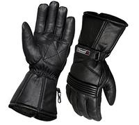 NORMAN Gants de moto en cuir thermiques imperméables - Protection pour l'hiver et l'été (L)