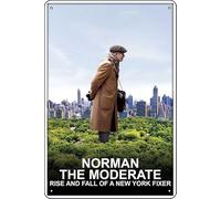 Norman: The Moderate Rise and Tragic Fall of a New York Fixer (2016) Plaque en métal 20,3 x 30,5 cm Décoration murale rétro vintage