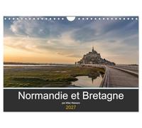 Normandie et Bretagne (Calendrier mural 2027 DIN A4 vertical), CALVENDO calendrier mensuel: Beaux endroits en Normandie et en Bretagne