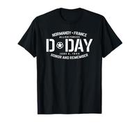 Normandie France Impression Blanc uni Honneur et Souvenir T-Shirt