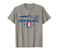 Normandie France Vintage Voyage Art Voyage Souvenir T-Shirt