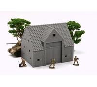 Normandie Grange en pierre - Terrain de table WW2 imprimé en 3D | 28 mm, 20 mm, 15 mm. (20 mm)