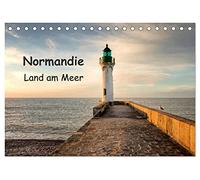 Normandie - Land am Meer (Tischkalender 2026 DIN A5 quer), CALVENDO Monatskalender: Das Meer prägt in vielfältiger Weise die Landschaft der Normandie.