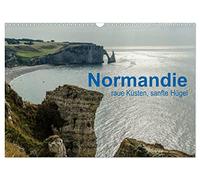 Normandie - raue Küsten, sanfte Hügel (Wandkalender 2026 DIN A3 quer), CALVENDO Monatskalender: Landschaften der Normandie