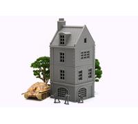 Normandy Maison de ville française d'angle DS-T3 - Terrain de table imprimé en 3D WW2 | 28 mm, 20 mm, 15 mm. (28 mm)