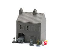Normandy Maison mitoyenne avec passage d'arche - Style Sainte-Mère-Église | Terrain Wargaming imprimé en 3D | 28 mm, 20 mm, 15 mm Jauge (28 mm)