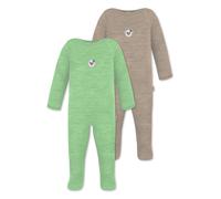 normani Barboteuse / body 'Levin' beige chiné / vert clair / vert chiné / mélange de couleurs, Taille 86