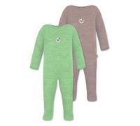 normani Barboteuse / body 'Levin' beige / vert, Taille 68