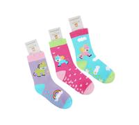 normani Chaussettes aqua / vert / violet pastel / rose, Taille 19-20